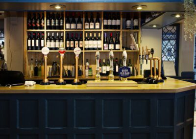 Bar area for wine and beer